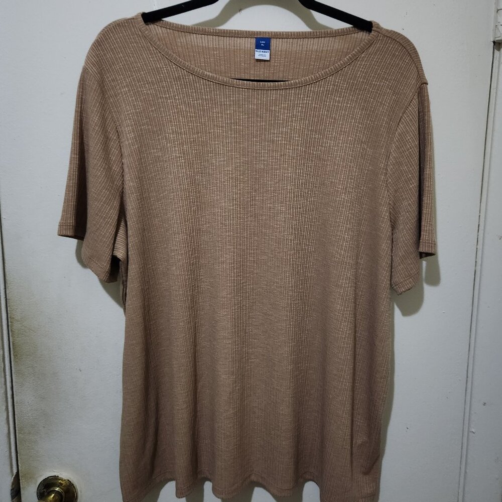 Old Navy Luxe Top Tan Shade Size Extra Large New With Tags Final